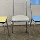 Mismatched formica chairs and stool 1960