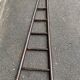 Vintage solid wood ladder with 5 rungs from the 19th century.