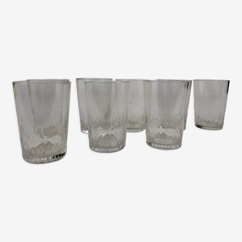 8 verres gobelets en cristal Baccarat Richelieu / Champigny