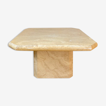 Table basse carrée en travertin 70cm x 70cm