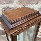 Vintage wooden wall display cabinet