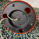 Large floor ashtray lamp tulip space age, with aquatic lighting 70s