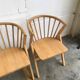 4 Chaises de bistrot en bois en forme de v