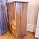 Art Deco walnut glass display case 1930-1940