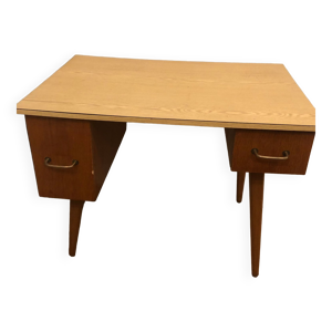 Bureau années 50 bois et formica