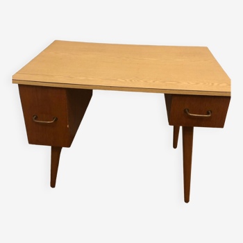 50s wood and formica desk