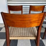 Set of 5 chairs from the 50s designed by Georg Leowald