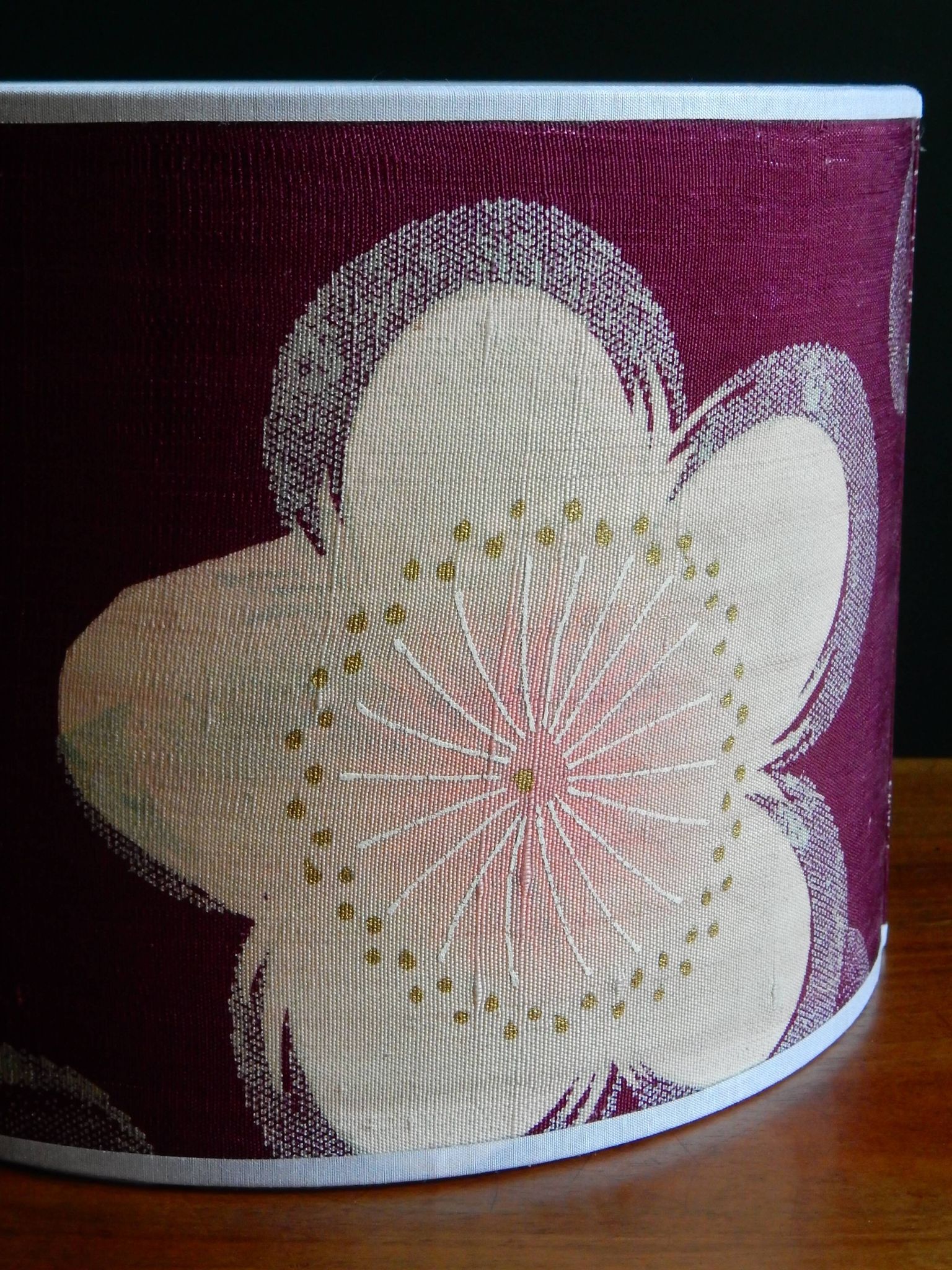 Abat-jour en soie de kimono vintage