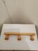 Portemanteau mural en bois 3 pateres