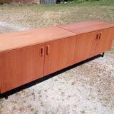 Teak veneer sideboard