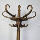 Curved wooden parrot coat rack bistro