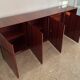 Monumental rosewood sideboard zebrawood lacquered mid-century design 1970