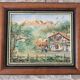 Tableau Huile sur Toile Ferme du pays Basque signé Gil Valota
