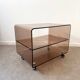 Smoked Plexiglas coffee table by Michel Dumas