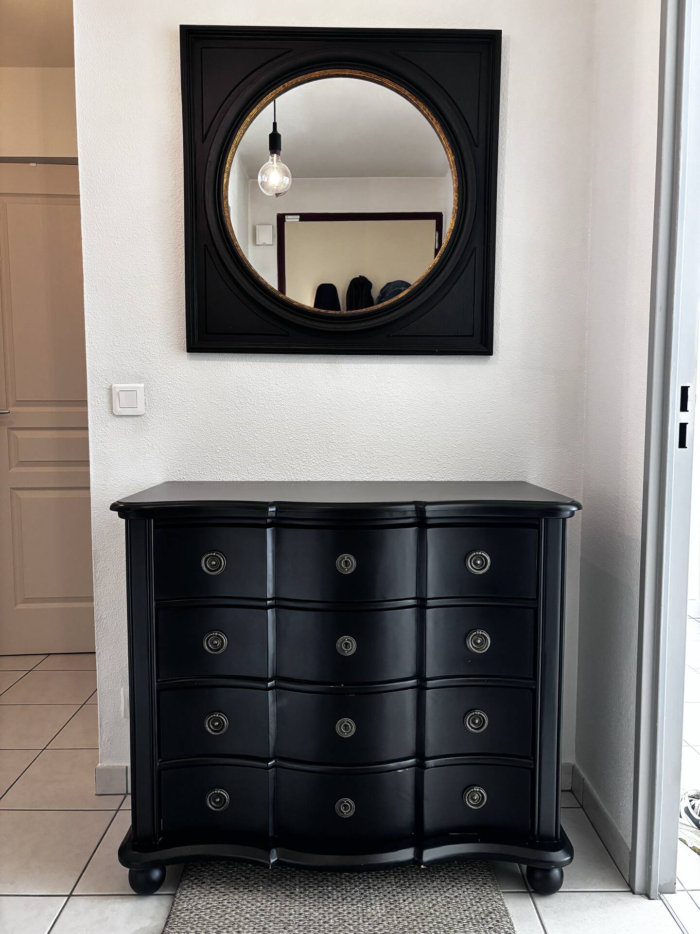 Dresser and its mirror