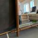 Old wood mirror turned bamboo style