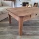 Table basse de ferme en chêne style campagne
