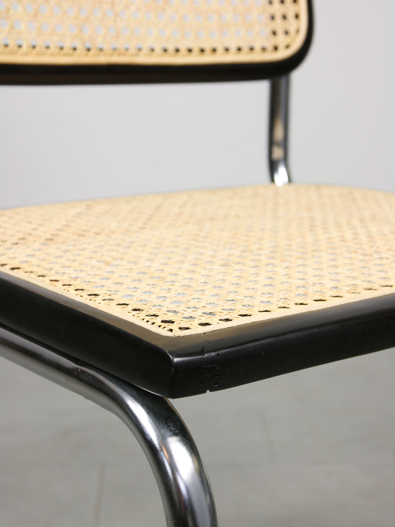 Vintage black B32 Cesca Chair by Marcel Breuer, 80s