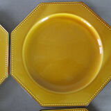 6 Poet Laval beaded octagonal plates