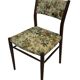 Vintage Dining Chair Flower Upholstery 1960s Teak