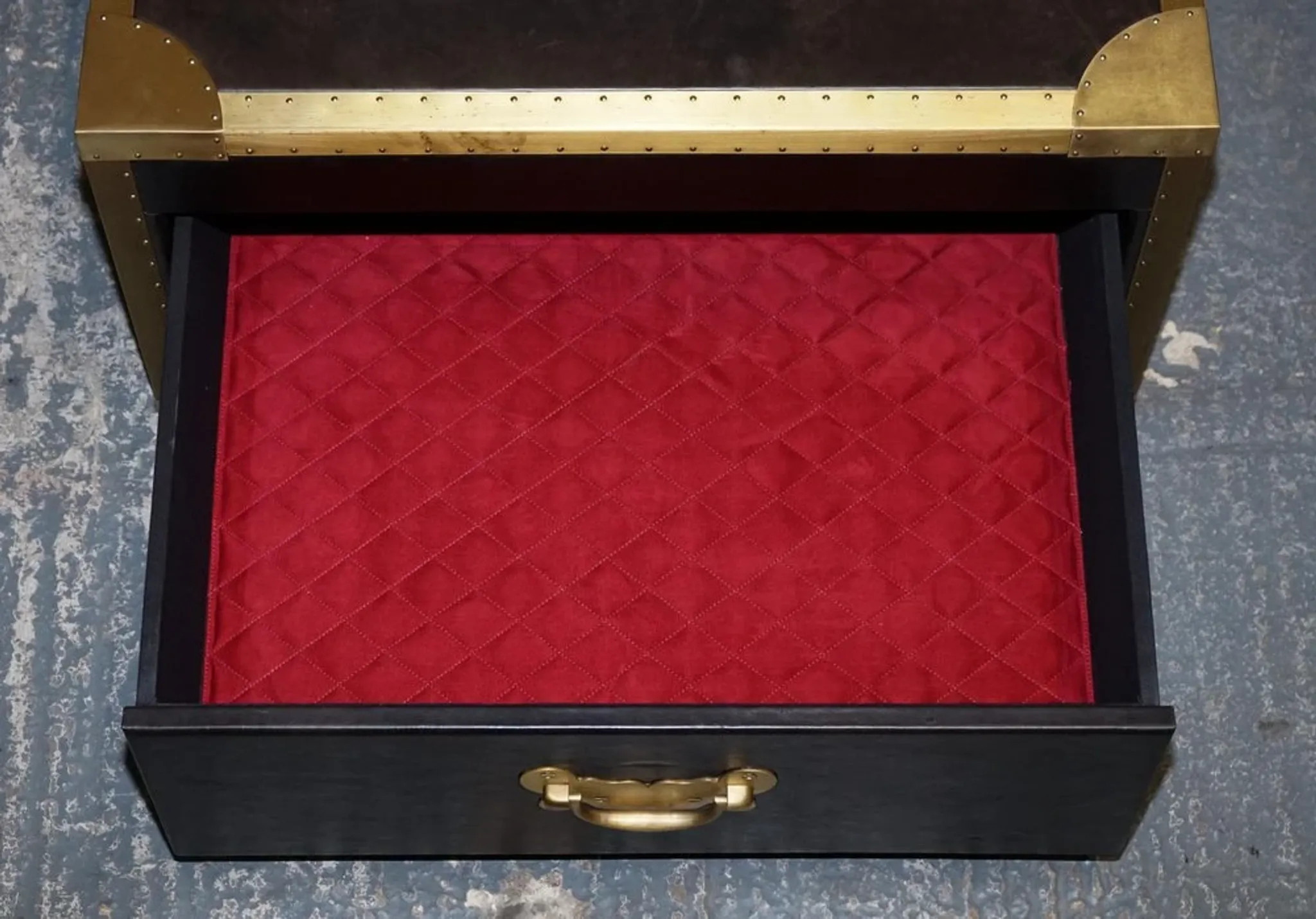 Cumberland Coffee Table with Red Velvet Lining by Timothy Oulton