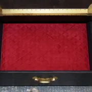 Cumberland Coffee Table with Red Velvet Lining by Timothy Oulton