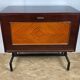 Vintage 50s tilting door storage bar cabinet