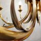 Brass pineapple chandelier, 1970s