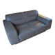 Grey leather sofa Rochebobois