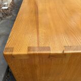 Elm sideboard, Maison Regain, 1980