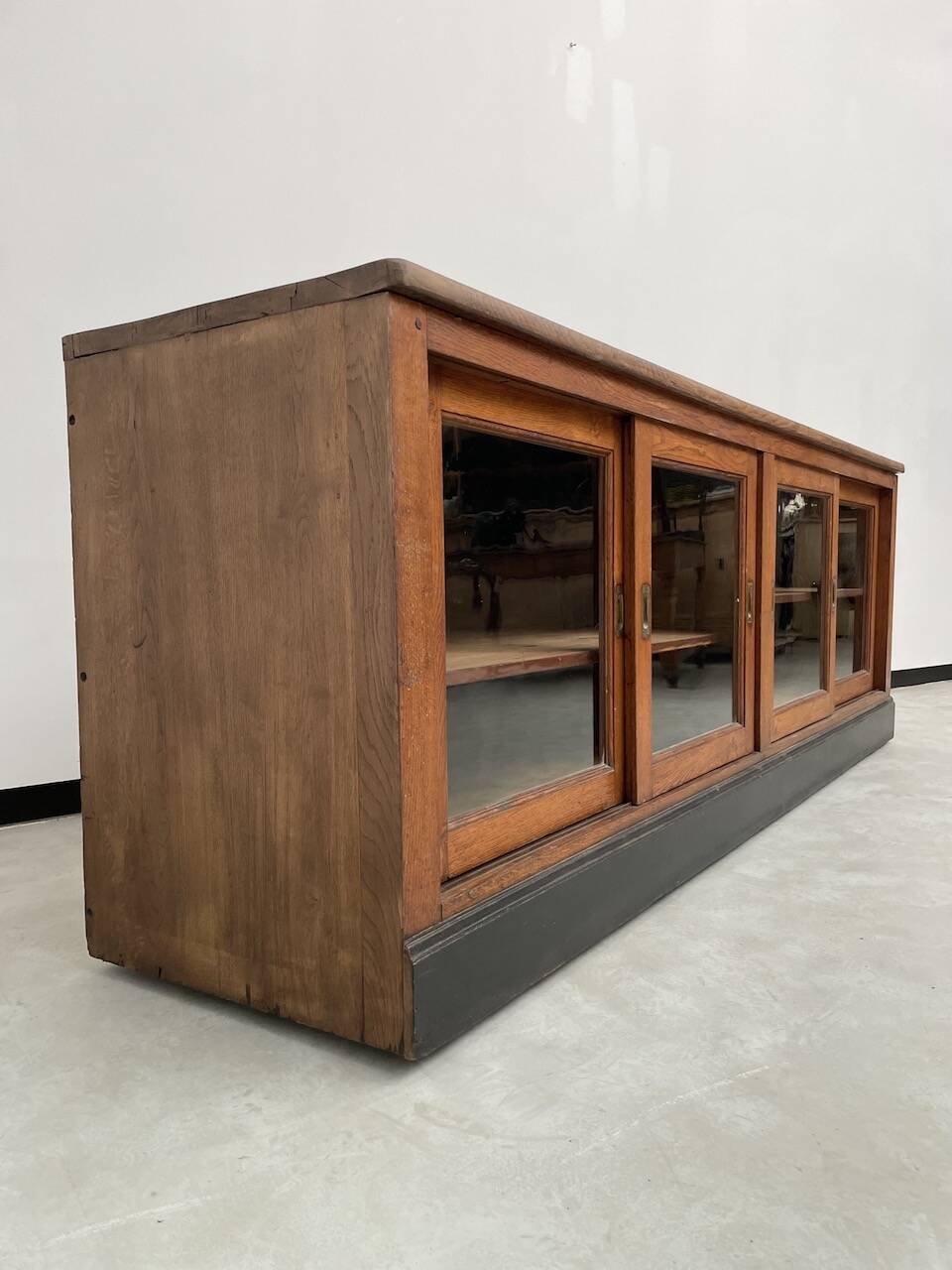 Enfilade de métier XXL chêne portes vitrées