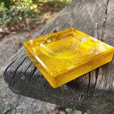 Empty yellow crystal pocket