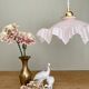 Vintage pink opaline lampshade pendant light