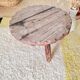 Small round tripod coffee table – vintage wooden stand