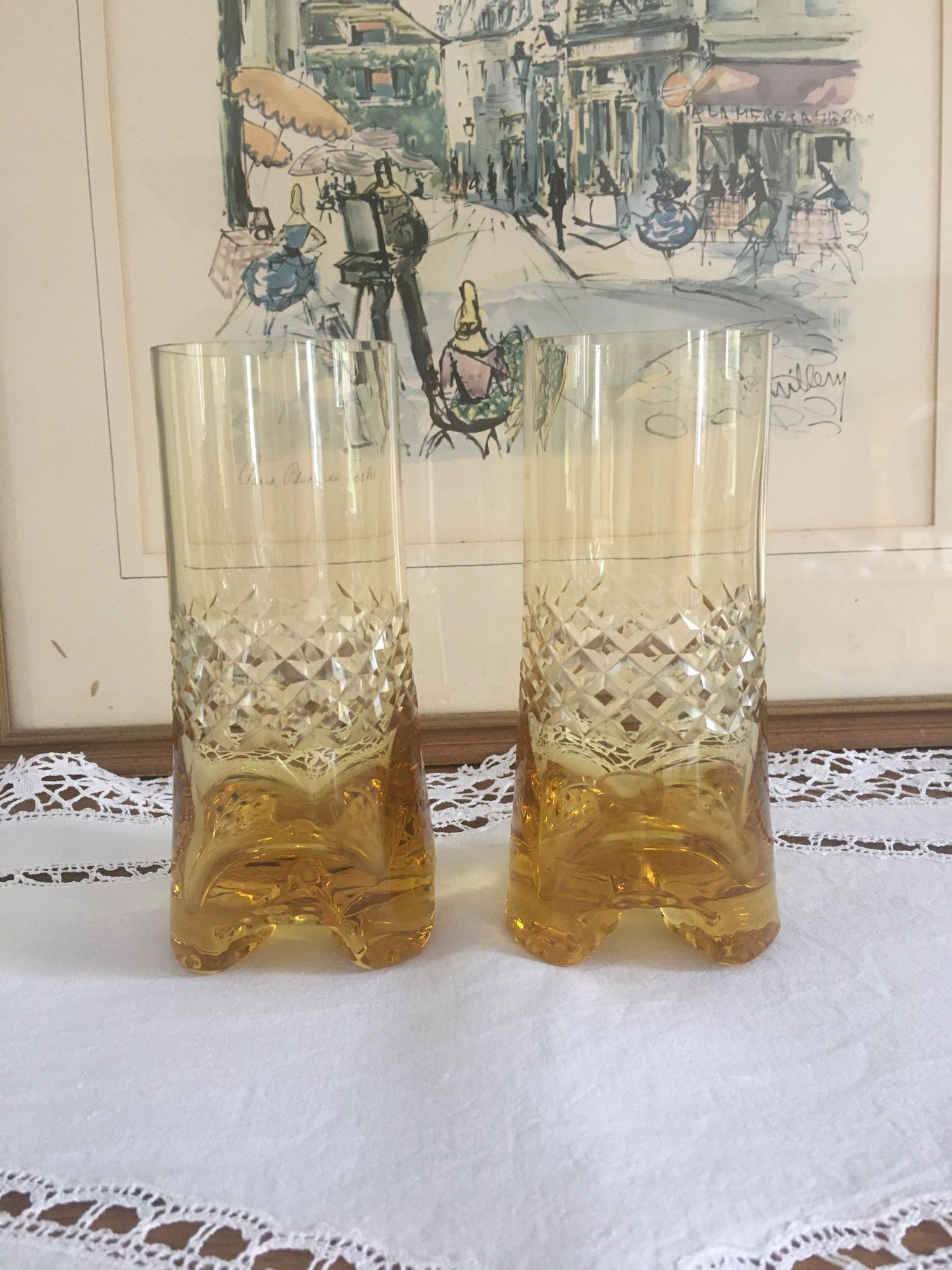 Glasses 1965-1970 in the style of Murano