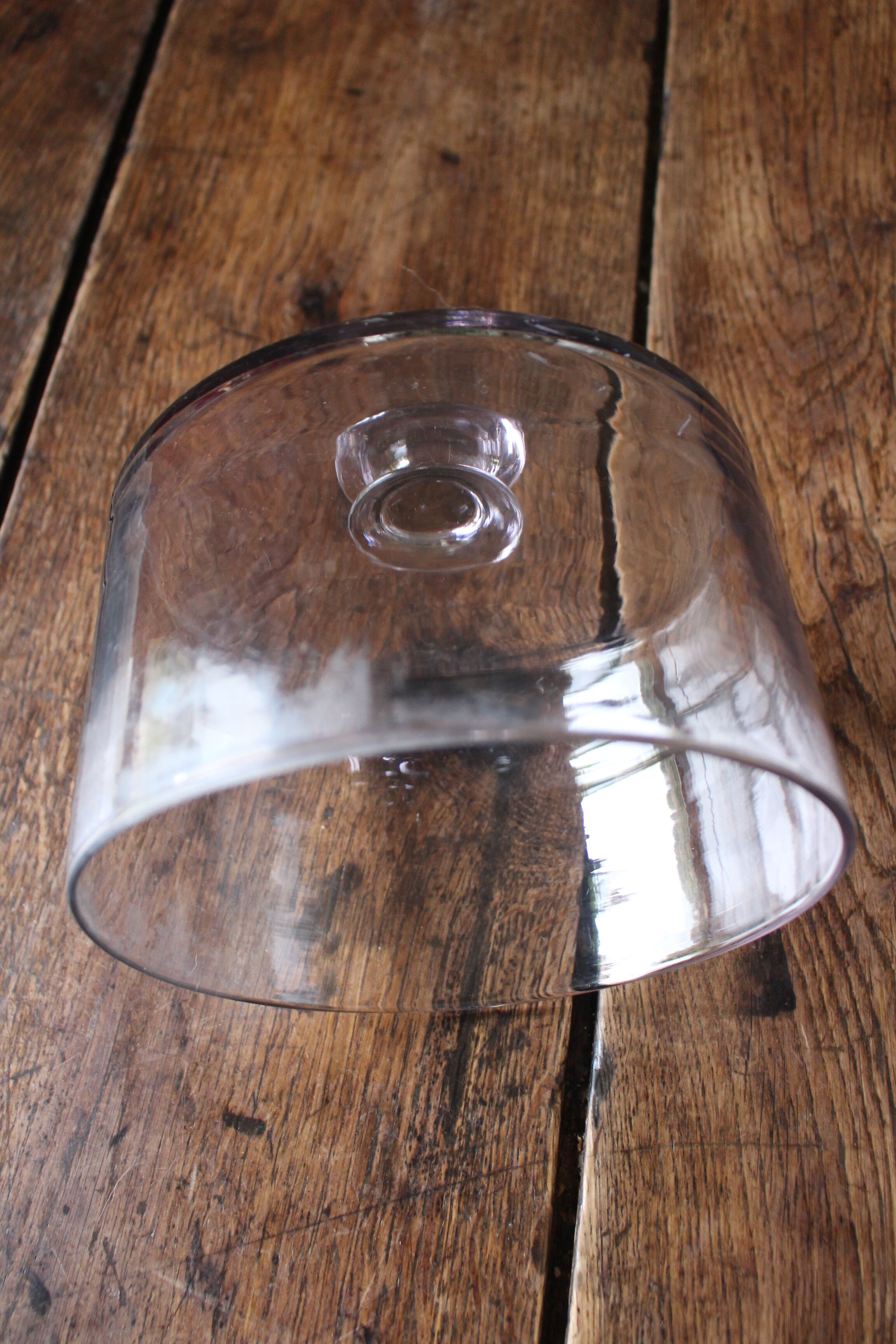 Glass bell cap