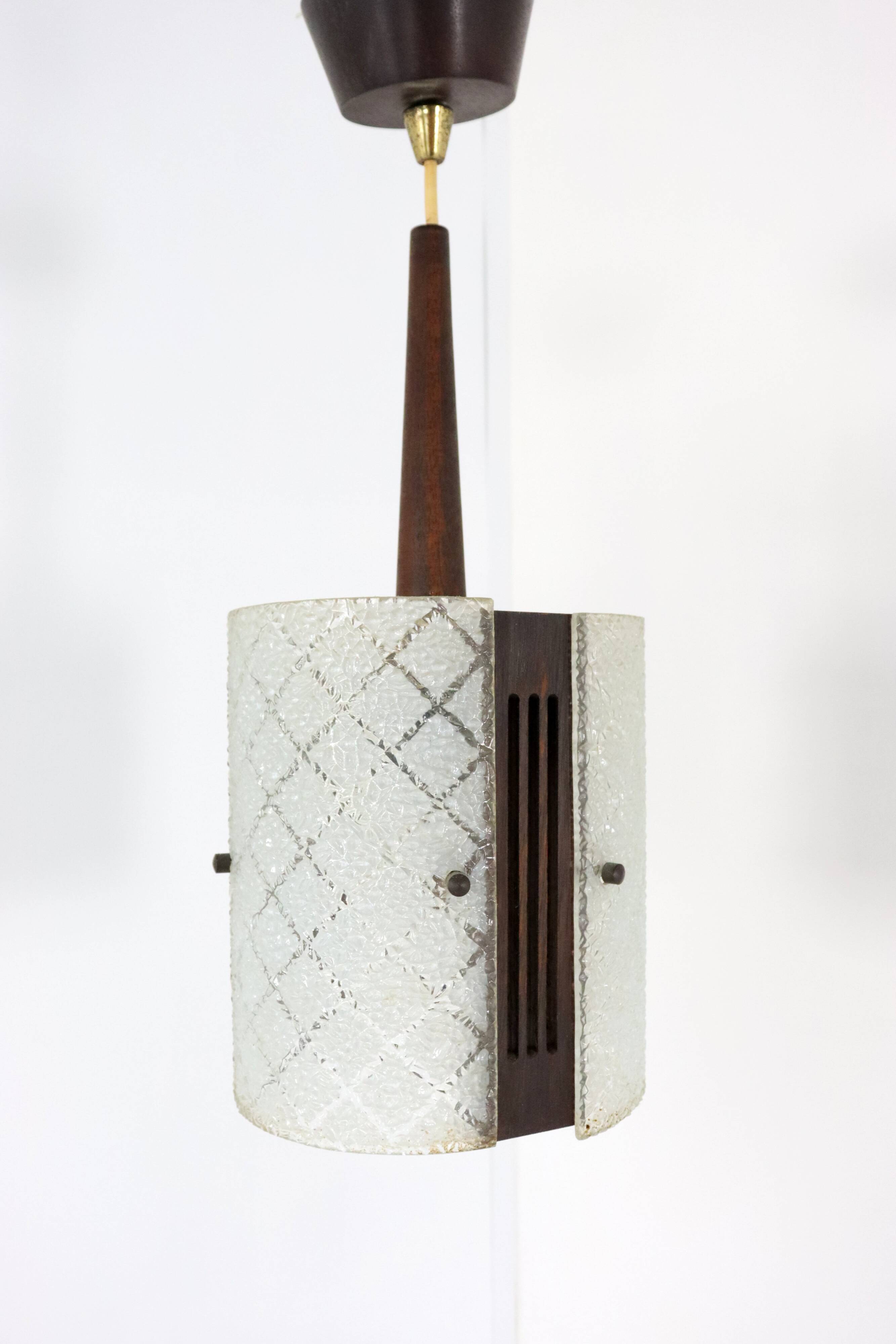 vintage  Glazen hanglamp 'Meerhoven'