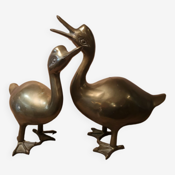 Couple of brass ducks