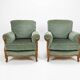 Fauteuils bergère style LOUIS XV en velours