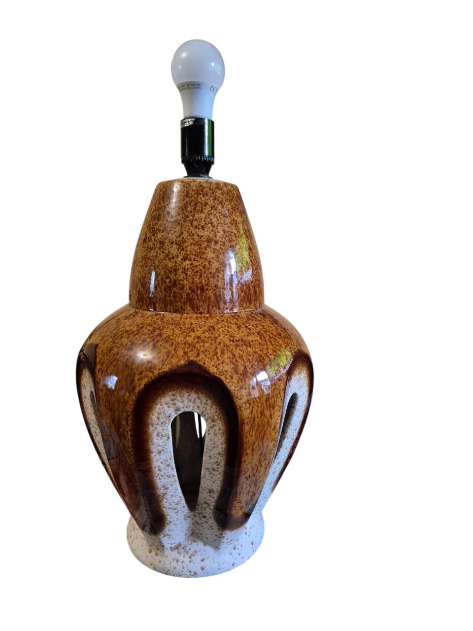 Ceramic lamp signed Baudin