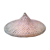 Vintage Asian hat braided palms and bamboo for decoration