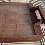 Plateau en bois tressé