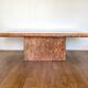 Pink marble coffee table