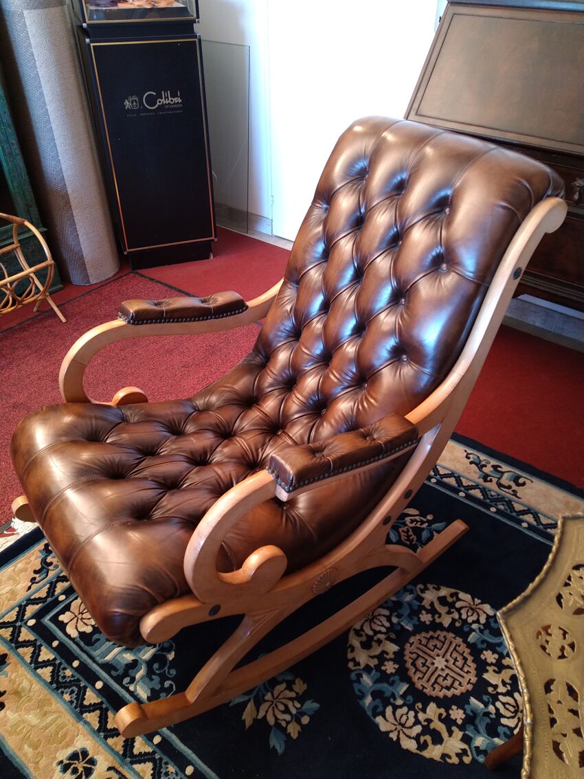 Rocking chair Chesterfield | Selency