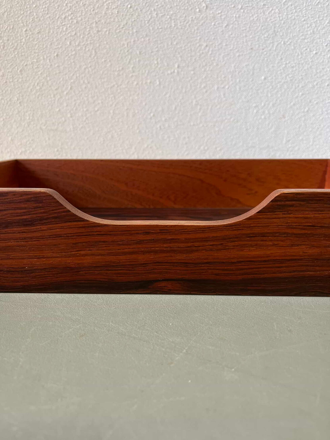 Vintage storage boxes rosewood