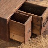 Antique Japanese box with wooden drawer – Meiji–Taishō period (c. 1890–1920)
