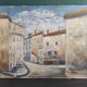French vintage oil painting, signed Hollan, 1964