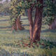 HST painting "Sunny Glade" Impressionism Hélène Foucault (1886-1959)
