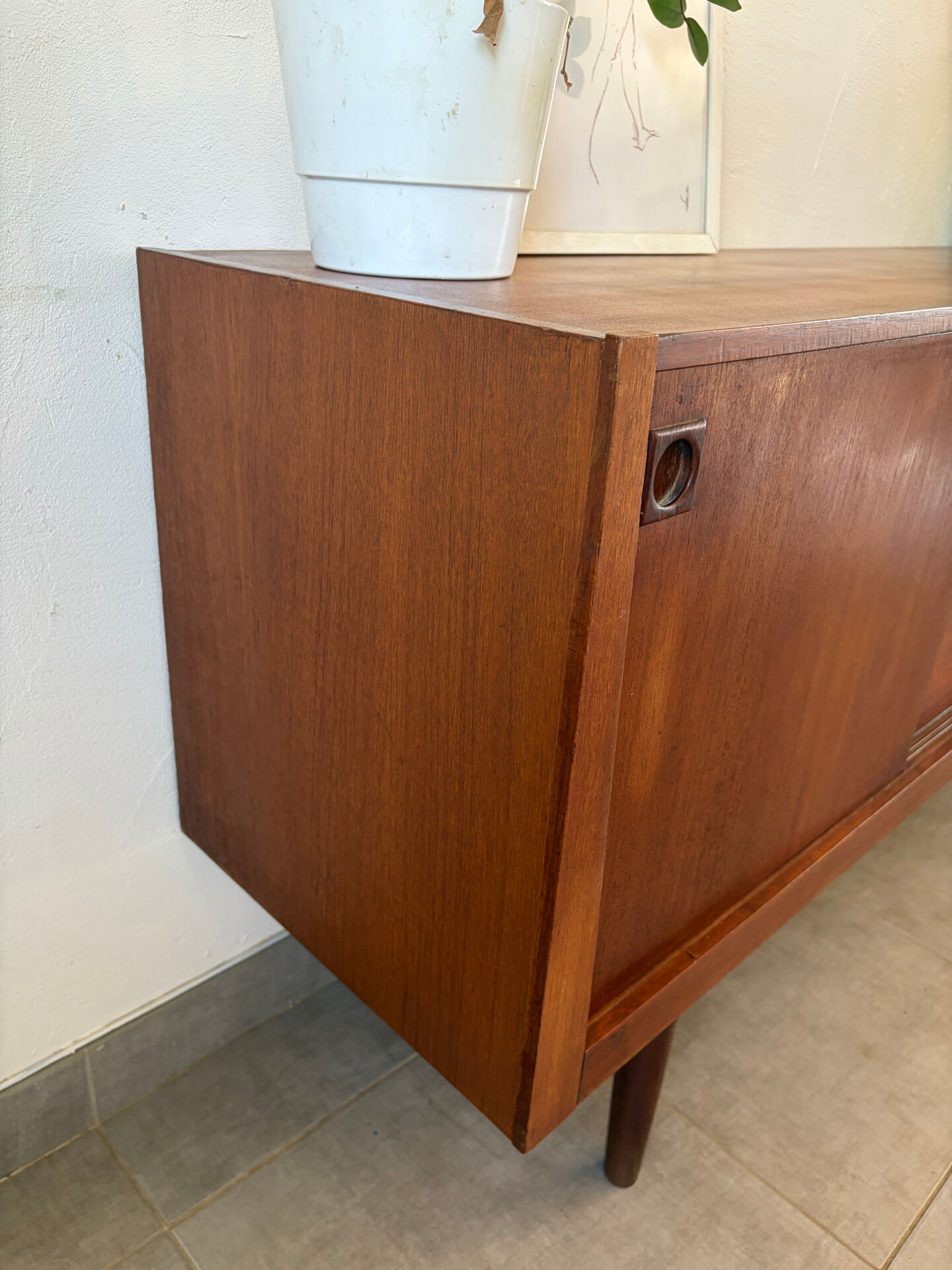 Vintage teak enfilade from the 1960s.