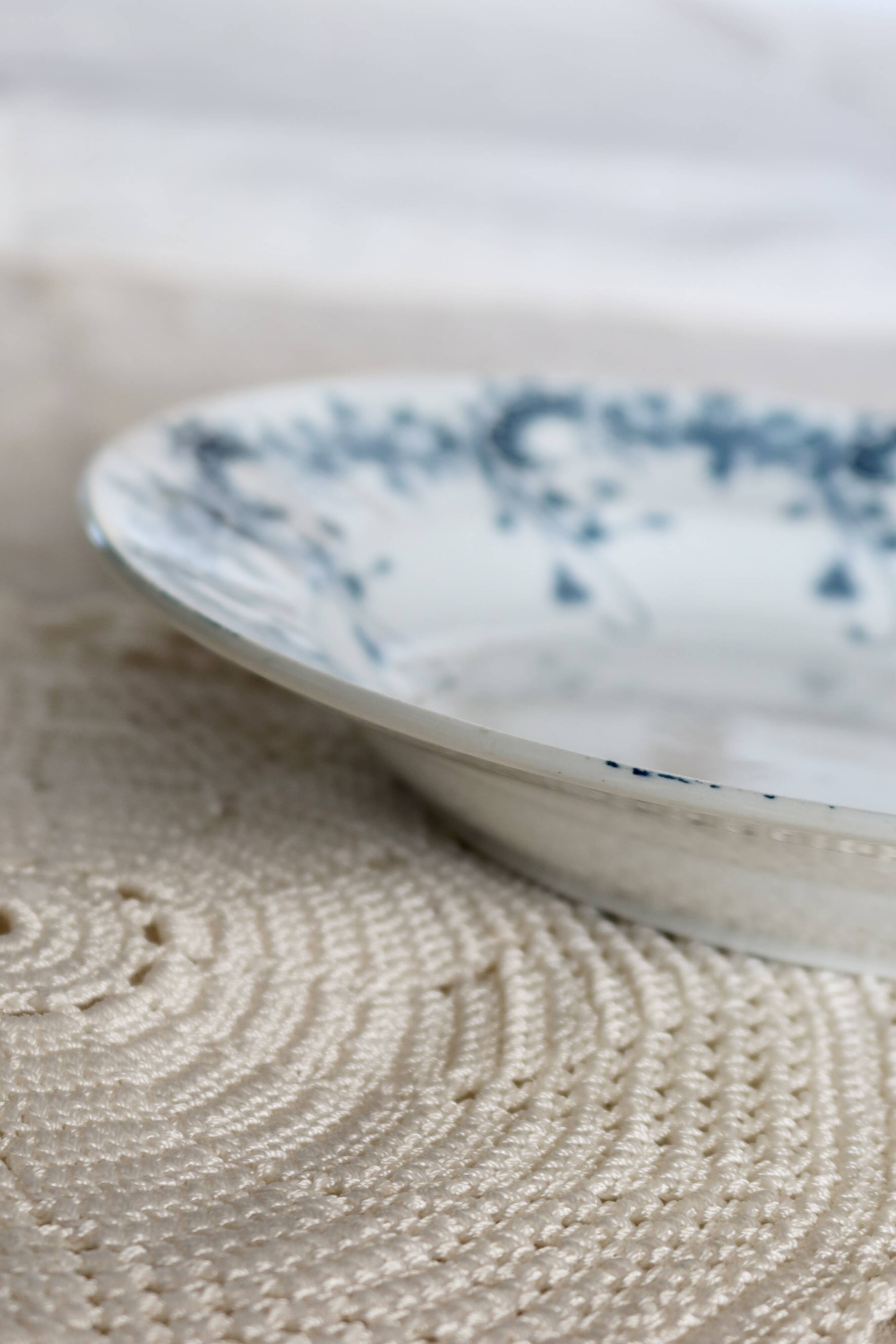 Antique Saint Amand iron clay deep plate - Byzantine model